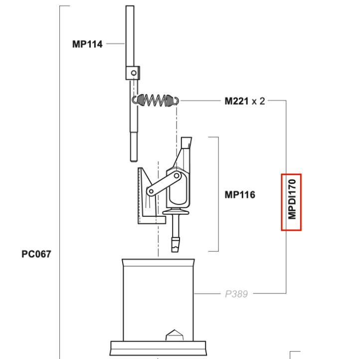 Tłok dozownika Dosatron D45 (MPDI170)