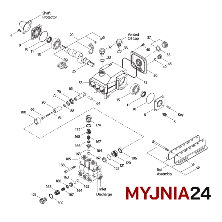 Uszczelnienie nurnika CAT 5CP - 46749