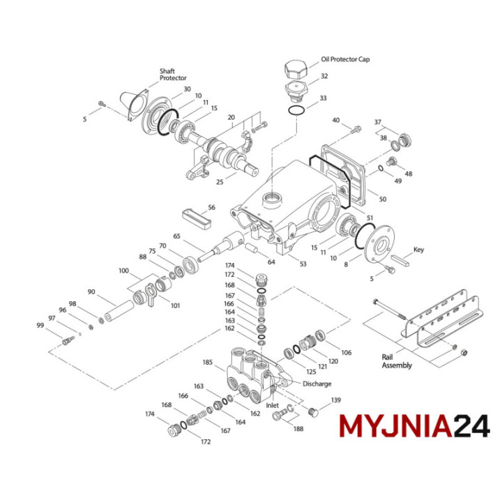 Oring pokrywy łożyska Cat 350 - 43343