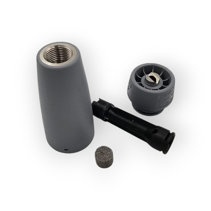 Koncówka pianująca MTM - INOX - szara